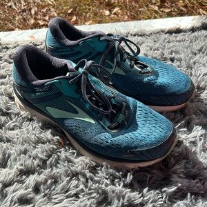 Brooks Womens Adrenaline GTS 18 1202681B495 Blue Running Shoes Size 10.5